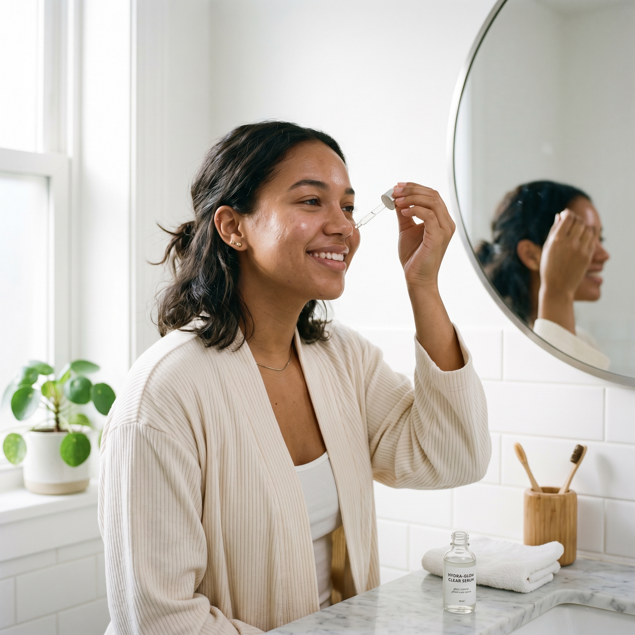 Morning skincare routine